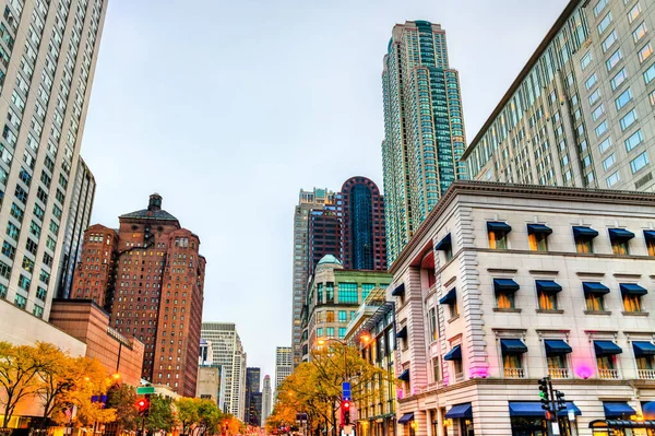 Edificios históricos en el centro de Chicago, Estados Unidos — Foto de Stock