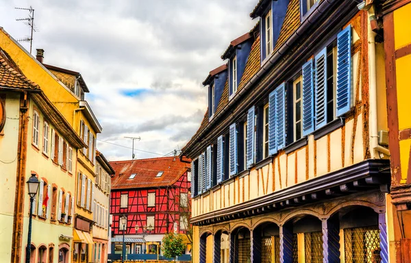 Traditional half-timbered houses in Barr - Alsace, France — Stock Photo, Image