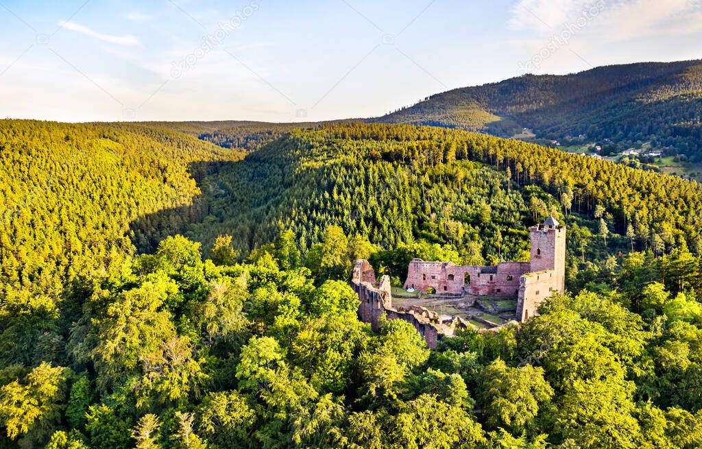 Wangenbourg Castlein the Vosges Mountains - Bas-Rhin, Alsace, France