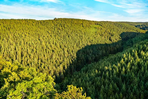 Vista das montanhas Vosges na Alsácia, França — Fotografia de Stock