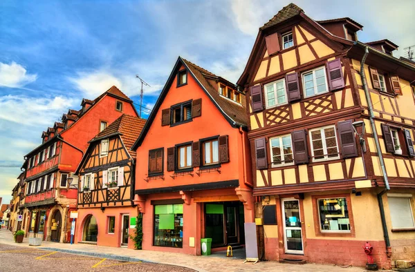 Traditional half-timbered houses in Obernai - Alsace, France — Stock Photo, Image