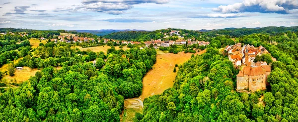 La Petite-Pierre, een versterkt dorp in de Vogezen, Frankrijk — Stockfoto