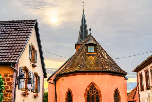 La Petite-Pierre-Alsace假定教堂，法国 — 图库照片