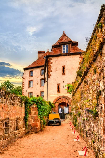 Schloss von la Petite-Pierre im Elsass, Frankreich — Stockfoto