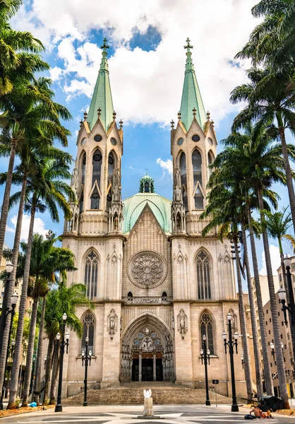 El Sao Paulo Ver Catedral Metropolitana de Brasil — Foto de Stock