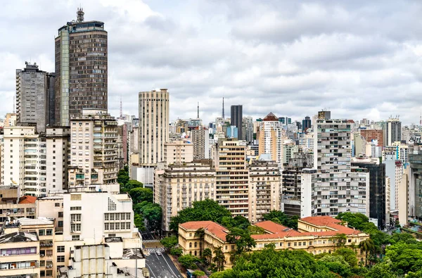 Centrala San Paolo skyline i Brasilien — Stockfoto
