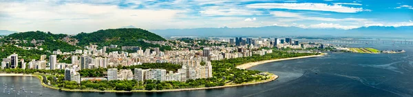 Panorama dos distritos de Flamengo e Gloria do Rio de Janeiro, Brasil — Fotografia de Stock