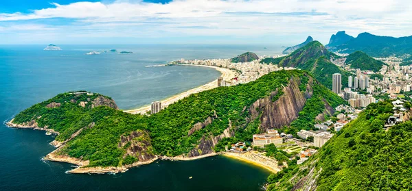 Rio de Janeiro, Brezilya 'da Copacabana ve Botafogo manzarası — Stok fotoğraf