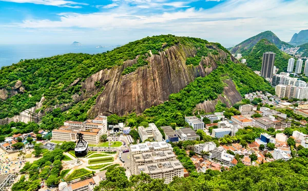 Rio de Janeiro, Brezilya 'daki Urca bölgesi manzarası