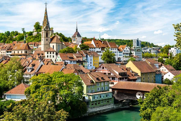 Ville de Baden en Argovie, Suisse — Photo