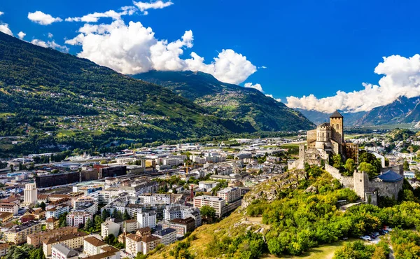 Valere Basilica in Sion, Švýcarsko — Stock fotografie