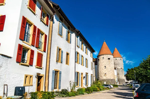 Schloss Yverdon-les-Bains im Kanton Waadt, Schweiz — Stockfoto