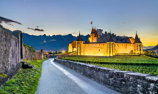 Castillo de Aigle en el cantón de Vaud, Suiza —  Fotos de Stock