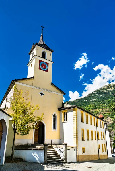 Εκκλησία στο Brig, Ελβετία — Φωτογραφία Αρχείου
