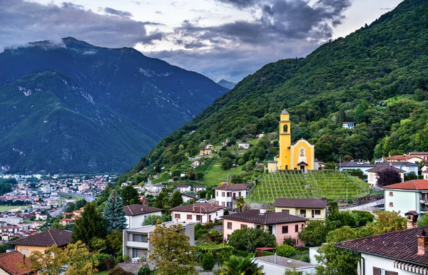 Εκκλησία San Sebastiano στην Bellinzona, Ελβετία — Φωτογραφία Αρχείου