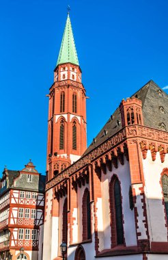 Frankfurt, Almanya 'daki Romerberg Eski Aziz Nicholas Kilisesi