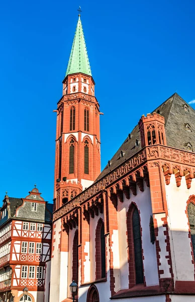 Ancienne église Saint-Nicolas au Romerberg à Francfort, Allemagne — Photo