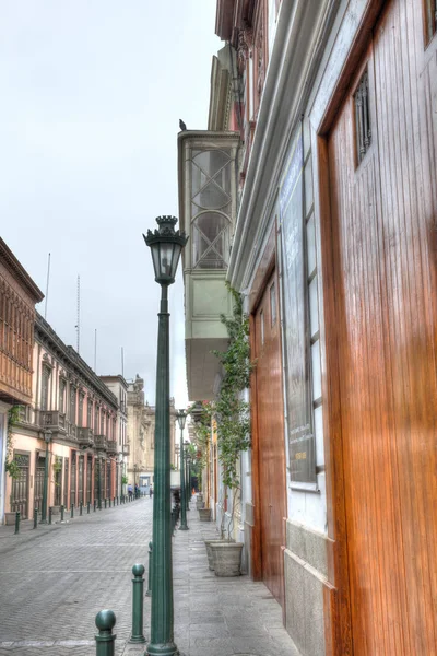 Cena Rua Lima Peru — Fotografia de Stock