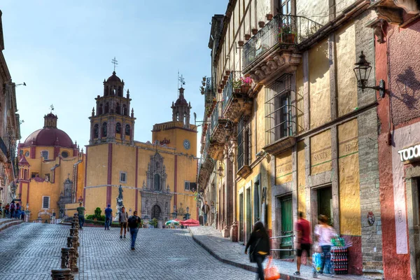 Kerk Plaza Guanajuato Mexico — Stockfoto