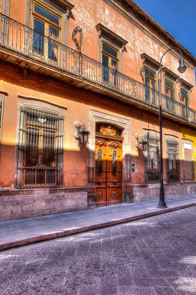 Doorway Balcony San Luis Potosi Mexico — стокове фото