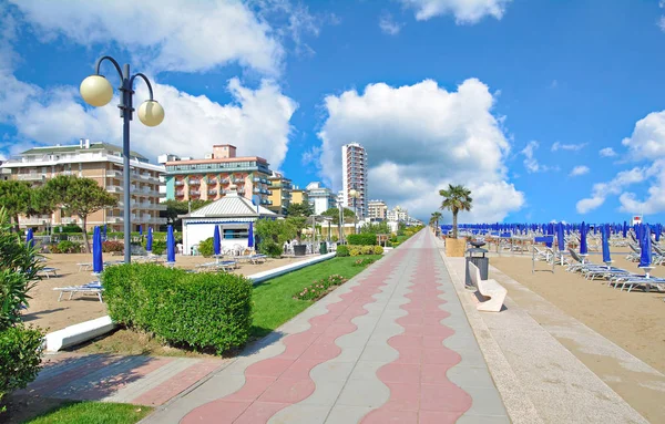 Strandjától, Lido di Jesolo, Adriai-tenger, Veneto, Olaszország — Stock Fotó