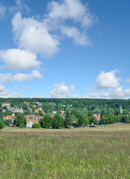 Popolare Villaggio Braunlage Harz Mountain Vicino Brocken Mountain Bassa Sassonia — Foto Stock