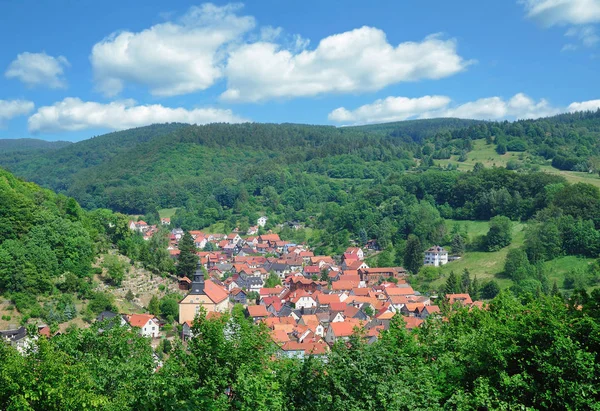 Village Steinbach Bad Liebenstein Thuringian Forest Thuringia Germany — Stock Photo, Image