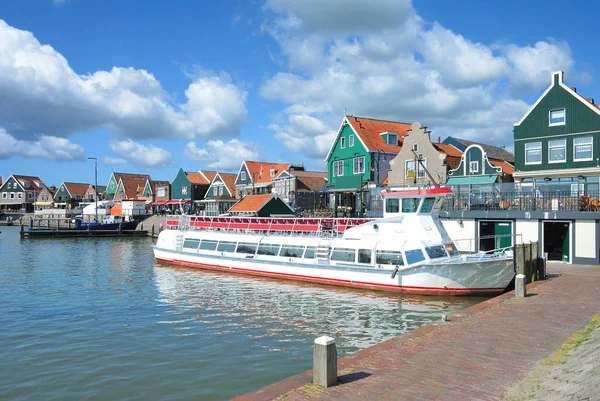 Χωριό Volendam Στη Λίμνη Ijsselmeer Ολλανδία — Φωτογραφία Αρχείου