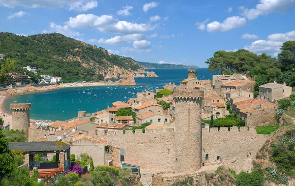 Popular Vila Tossa Mar Costa Brava Mar Mediterrâneo Catalunha Espanha Fotos De Bancos De Imagens