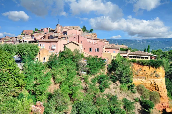 Slavná Obec Roussillon Provence Francie — Stock fotografie