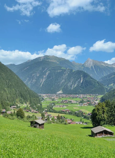 View Village Mayrhofen Zillertal Tirol Austria — Stock Photo, Image