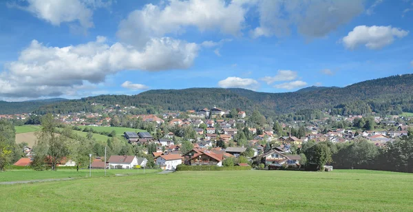 Villaggio Bodenmais Nella Foresta Bavarese Bassa Baviera Germania — Foto Stock