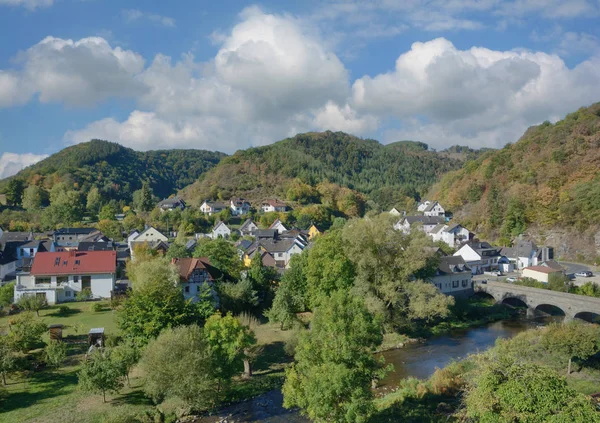 Idílico Pueblo Ahrbrueck Ahrtal Valley Renania Palatinado Alemania —  Fotos de Stock