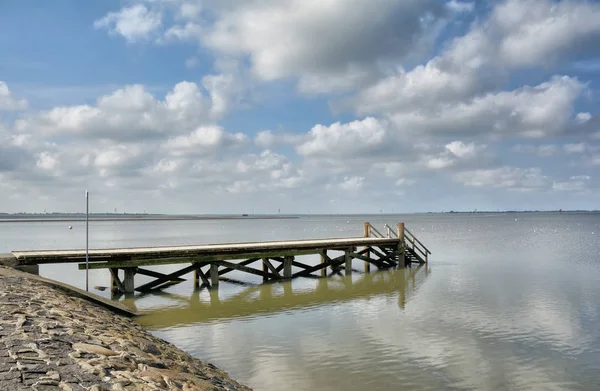 Bryggan Vid Stranden Husum Norra Friesland Nordsjön Schleswig Holstein Tyskland — Stockfoto