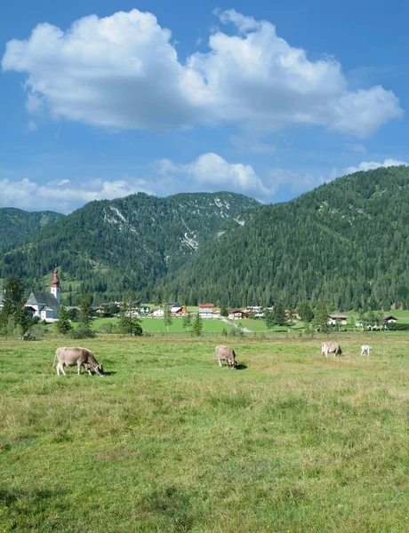 Idyllische Dorp Van Sankt Ulrich Pillersee Tirol Buurt Van Kitzbuehel — Stockfoto