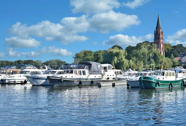 Village Roebel Lake Mueritz Mueritz National Park Mecklenburg Lake District — Stock Photo, Image