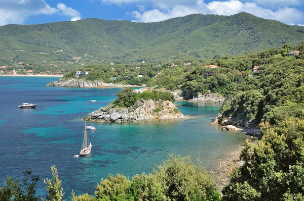 Coastal Landscape Island Elba Mediterranean Sea Tuscany Italy — Stock Photo, Image