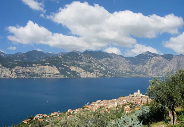 Village Malcesine Lake Garda Verona Province Italy — Stock Photo, Image