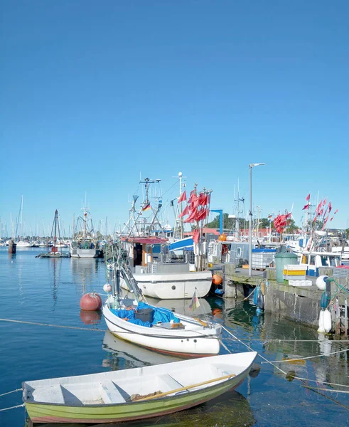 Harbor Burgstaaken Fehmarn Baltic Sea Schleswig Holstein Germany — стокове фото