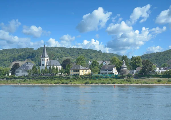 Wine Village Unkel Rhine River Rhineland Palatinate Alemanha — Fotografia de Stock