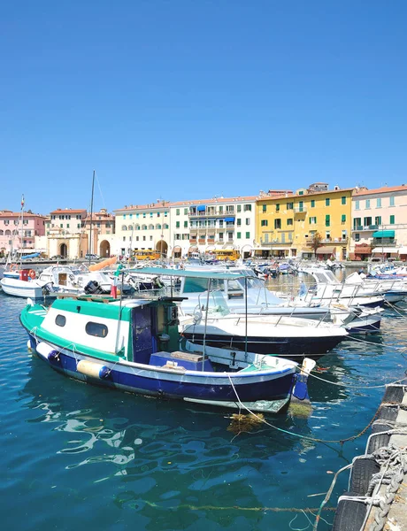 Portu Portoferraio Wyspie Elba Toskania Morze Śródziemne Włochy — Zdjęcie stockowe