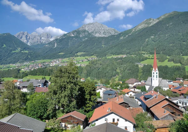 Stubaital Tirol Avusturya Daki Mieders Köyü — Stok fotoğraf