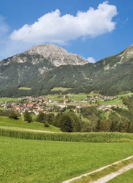 Village Telfes Stubai Stubaital Tirol Austria — Stock Photo, Image