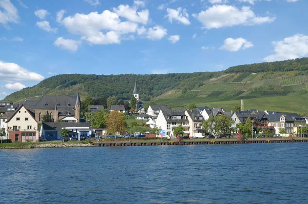 Village Viticole Ellenz Poltersdorf Dans Vallée Moselle Près Cochem Rhénanie — Photo