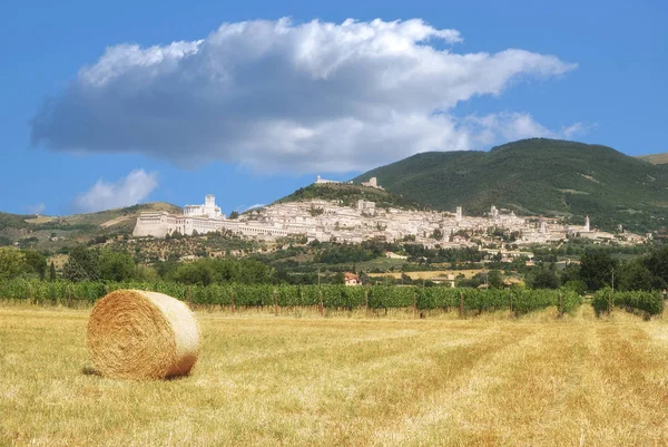 Slavná Vesnice Assisi Umbrii Itálie — Stock fotografie