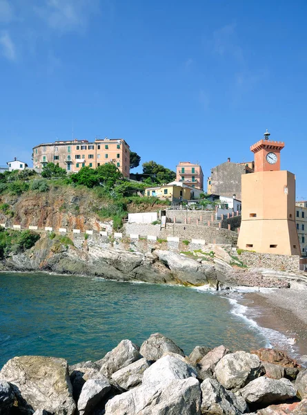 Village Rio Marina Island Elba Tuscany Mediterranean Sea Italy — Stock Photo, Image