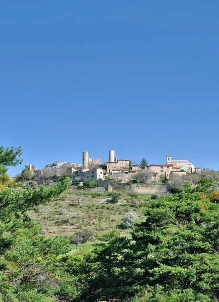 Ortaçağ Köyü Bargeme Verdon Doğa Rezerv Provence Fransa — Stok fotoğraf