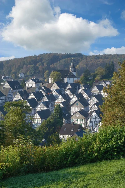 Punto Referencia Local Llamado Alter Flecken Famosa Aldea Freudenberg Siegerland —  Fotos de Stock