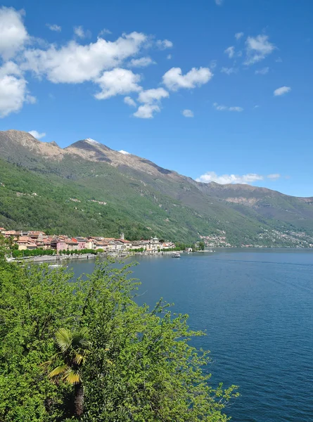 意大利皮埃蒙特Maggiore湖Cannobio村 — 图库照片