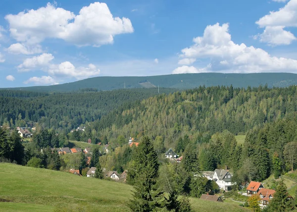 Village Altenau Harz Mountain Nedre Sachsen Tyskland — Stockfoto